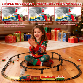 kenvc Train Set smoke effect enhances realism during playtime.