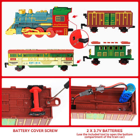 kenvc Train Set track layout with varied elevations for dynamic play.