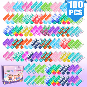 KENWQZI mini pop keychain pack front view, ideal party favors for kids.