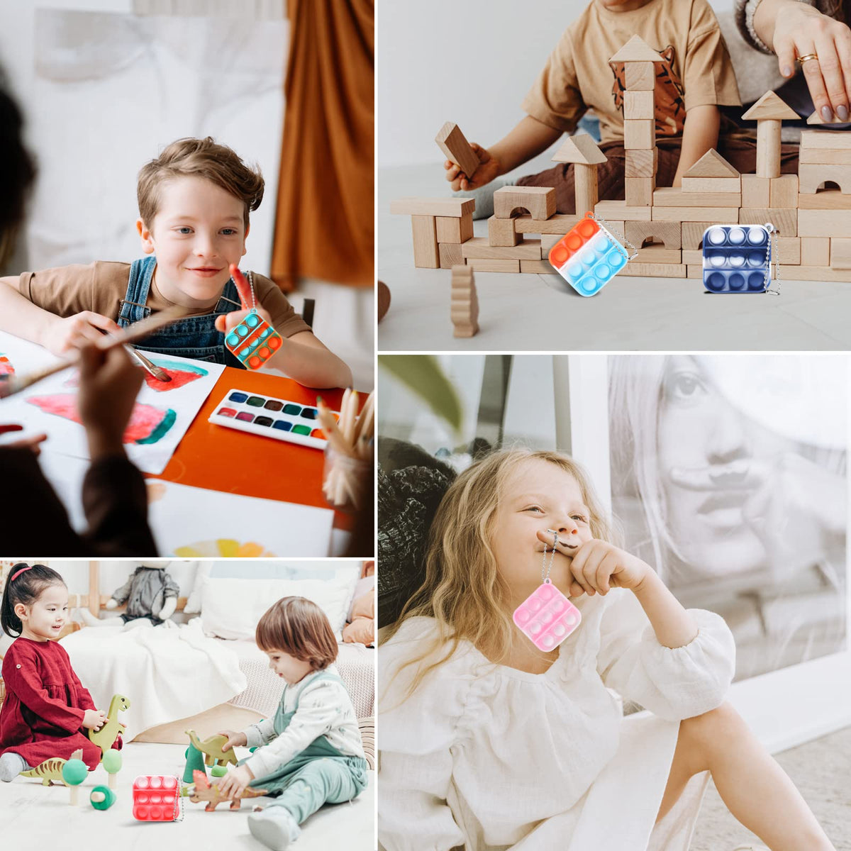 KENWQZI stress-relief fidget toy on-the-go keychain for adults.