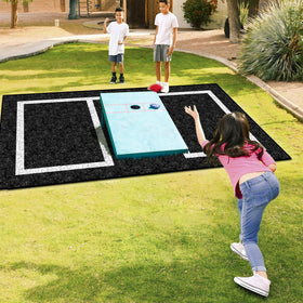KEOHOLI mats help keep bags clean during outdoor rounds.