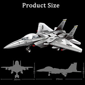 KERHENE F-15 Eagle lego-compatible-bricks enables cross-brand building and play.