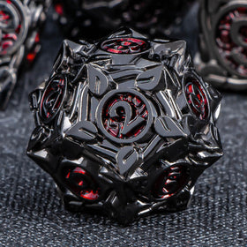 KERWELLSI dice held in hand emphasizes weight and smooth roll.