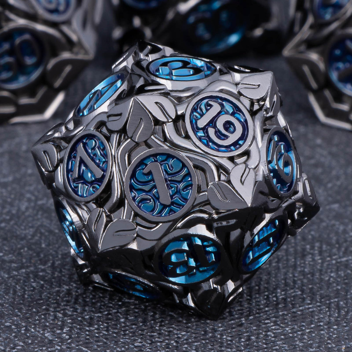 KERWELLSI roots tree life DND dice set with D20 for table top play