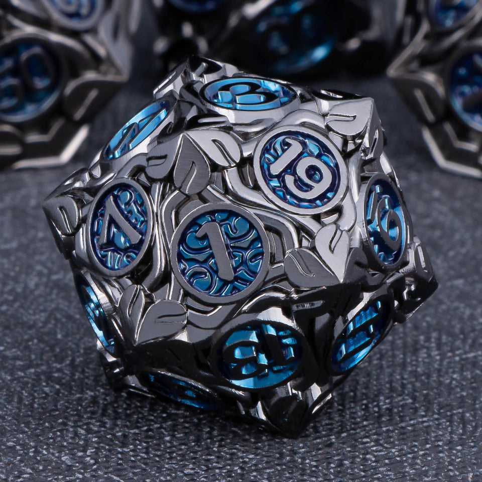 KERWELLSI roots tree life DND dice set with D20 for table top play