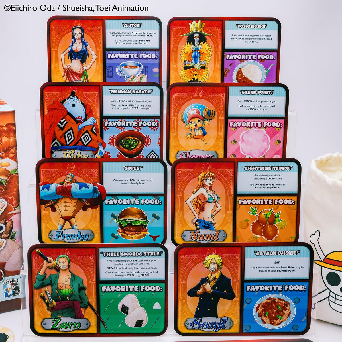 KESS One Piece Bento Panic character cards feature recognizable pirates.