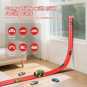 KETIEE Flex Tracks eight suction cups grip smooth surfaces securely.