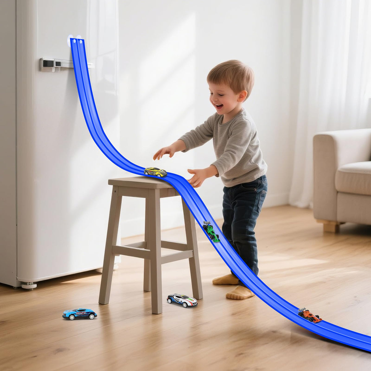 KETIEE Flex Tracks sparks imaginative play with a portable speedway concept.