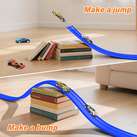 KETIEE Flex Tracks durable PVC material supports repeated fun on different surfaces.
