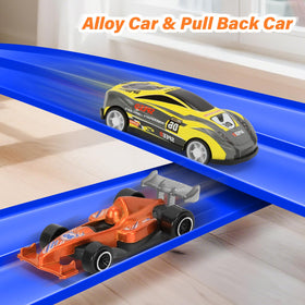 KETIEE Flex Tracks no-assembly setup saves time before racing adventures.