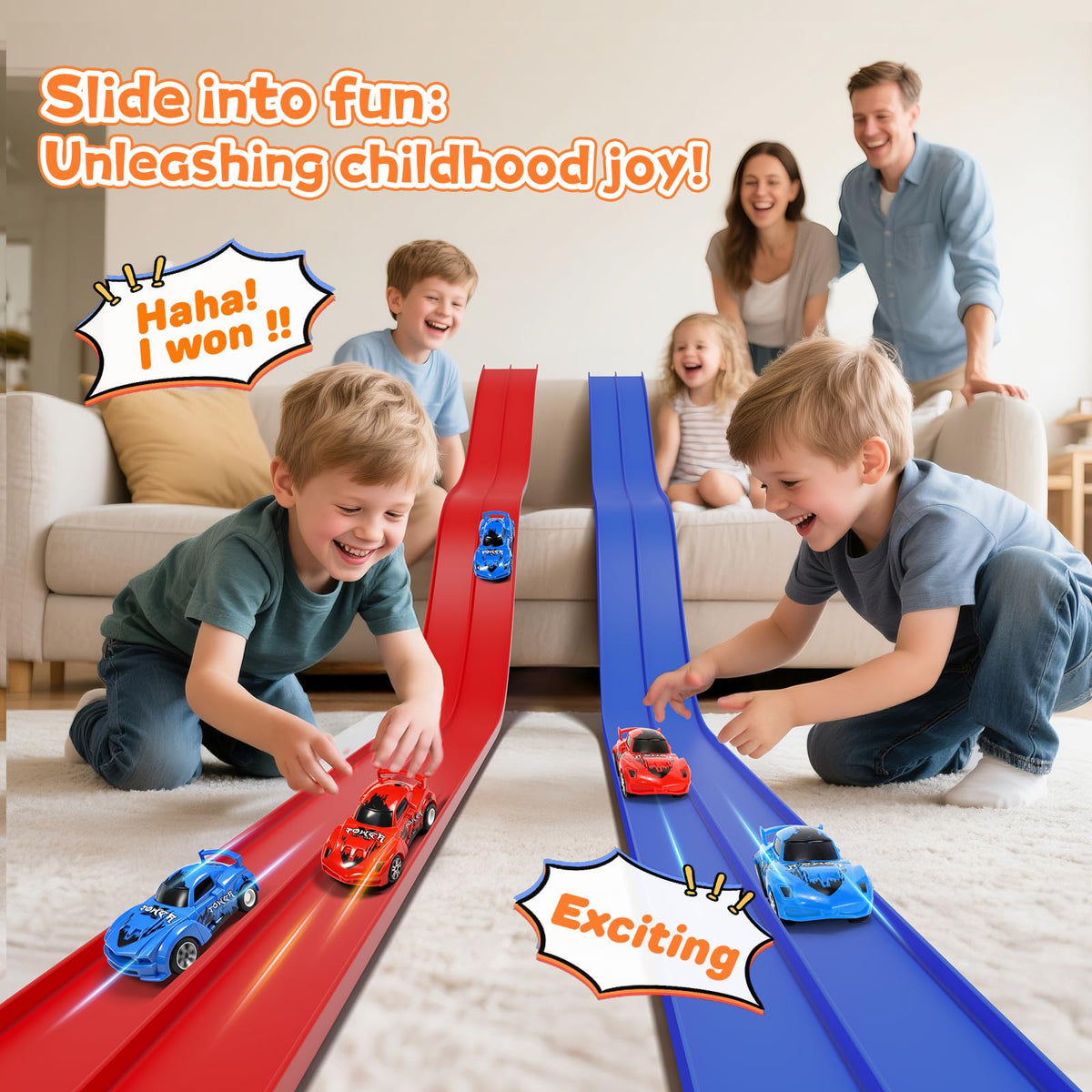 KETIEE suction cups grip smooth surfaces for stable racing.
