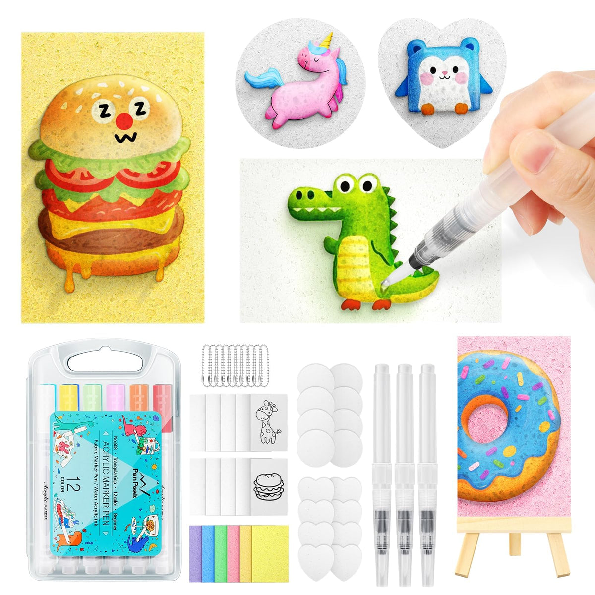 KETIEE Magic Puffy Paint kit overview with all components for creative projects