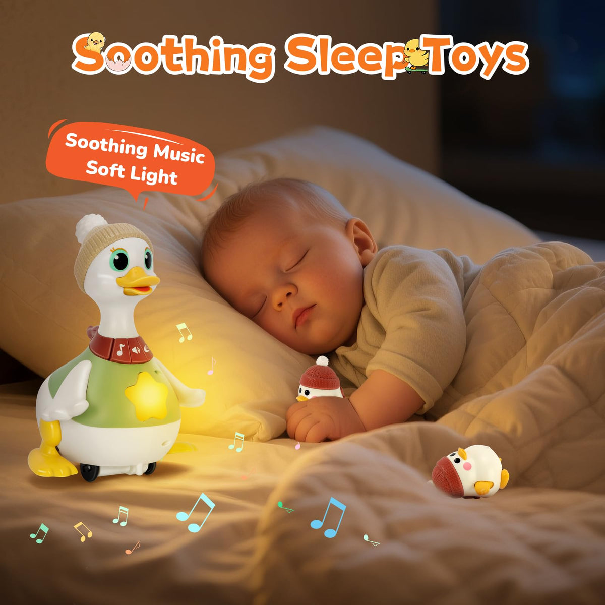 Ketiee mama duck lights and music accompany early milestones