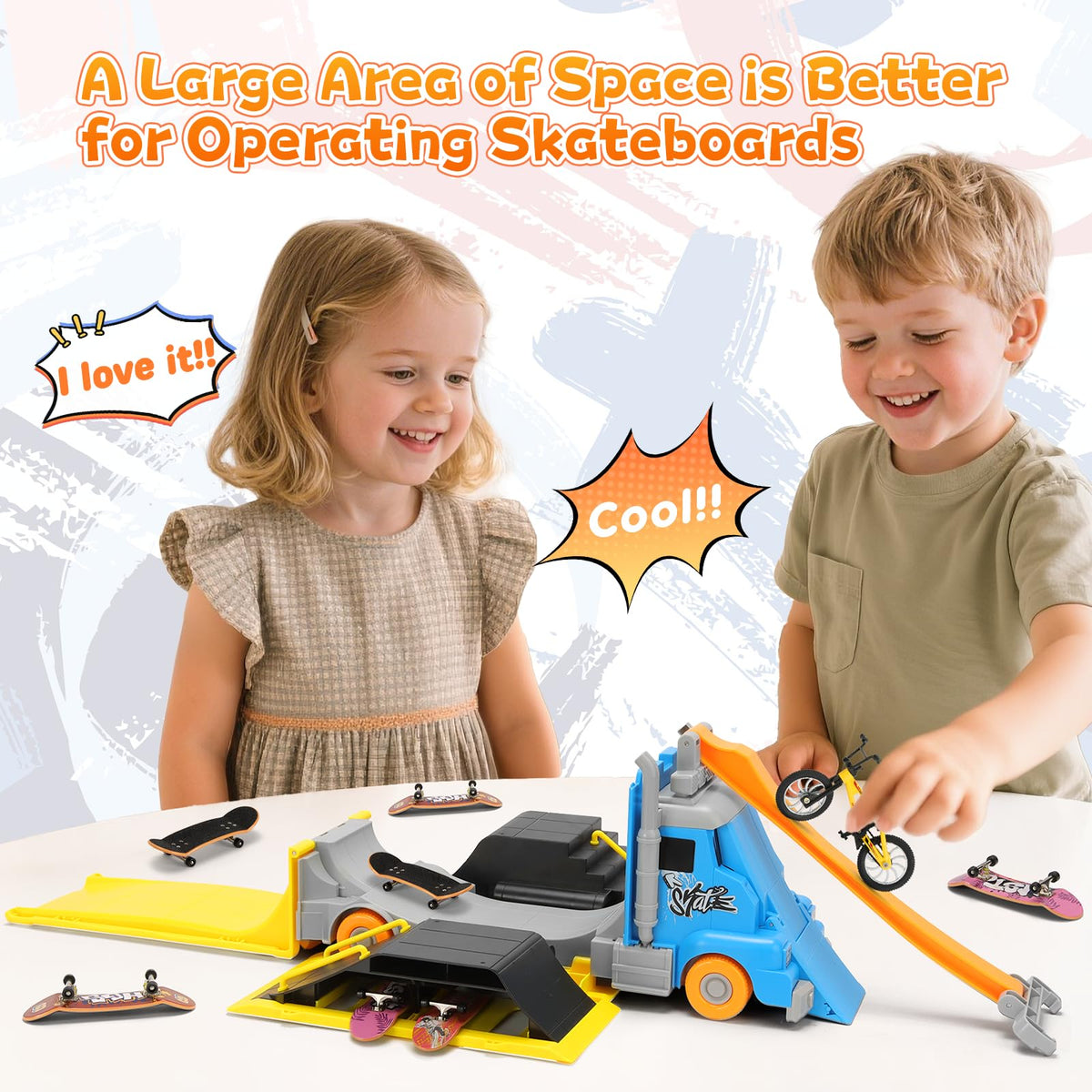 KETIEE mini finger-skateboards set for creative practice