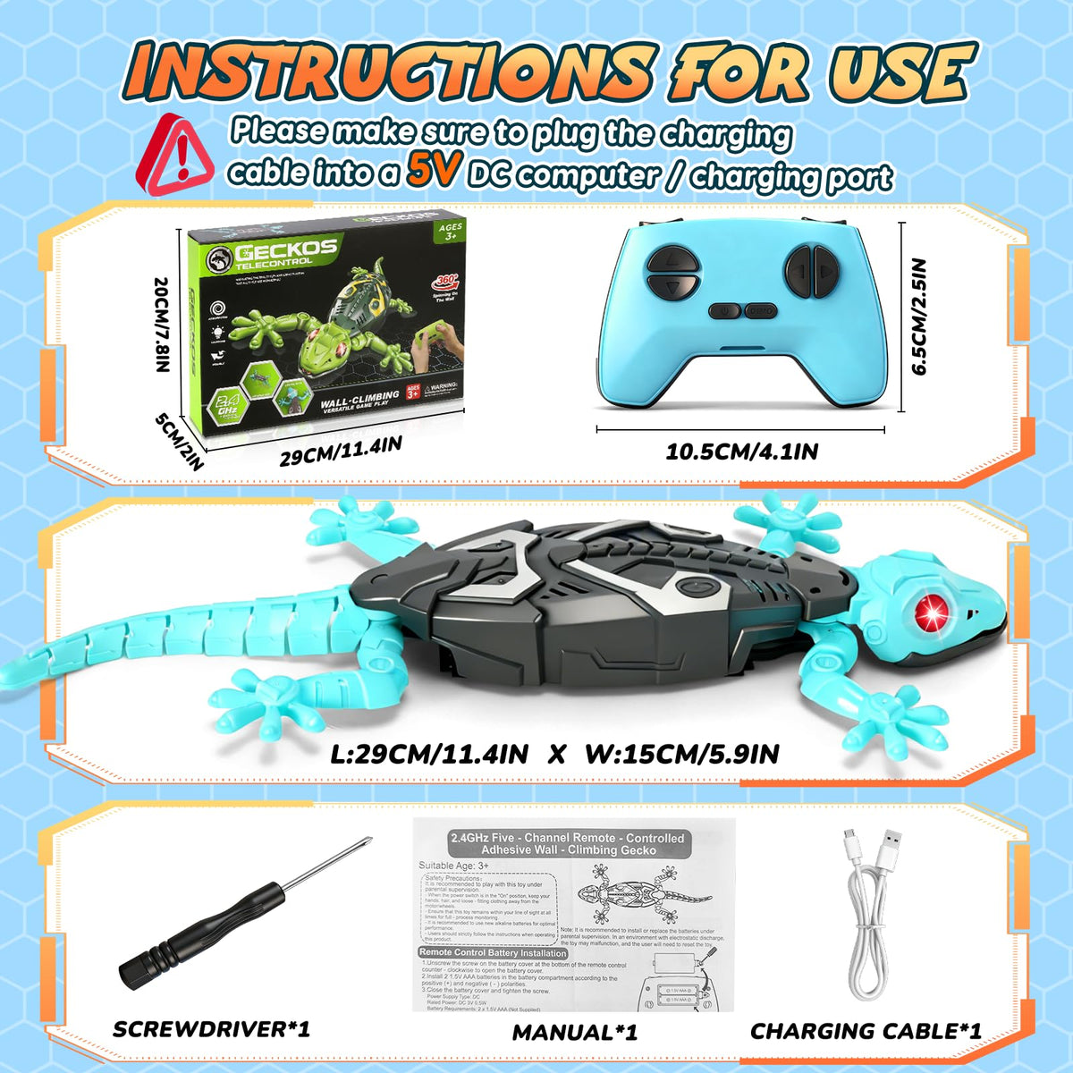 KETIEE rechargeable battery included supports longer playtime