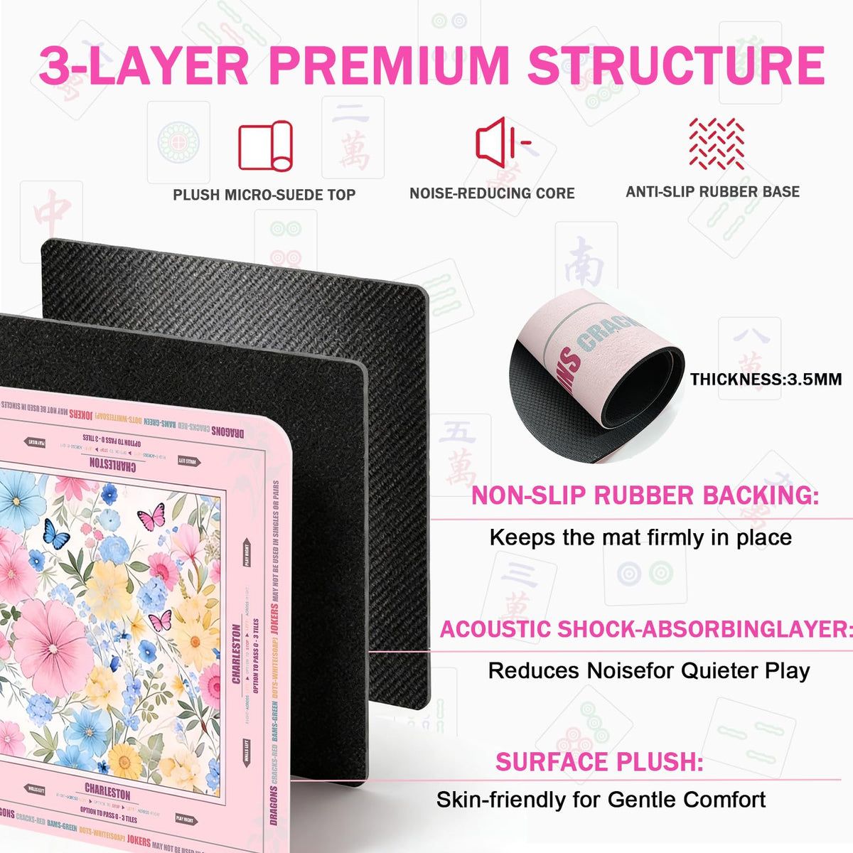 Ketliyaze anti-slip surface keeps tiles in place during lively matches