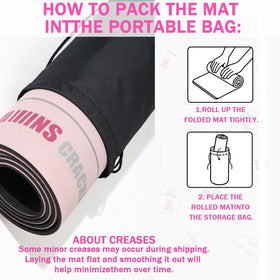 Ketliyaze mat folds flat for easy transport and quick setup