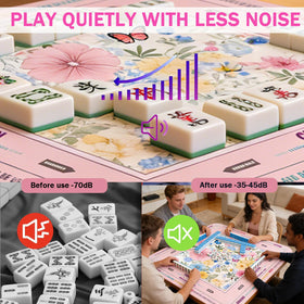Ketliyaze mat supports poker, cards, board games, and tile games