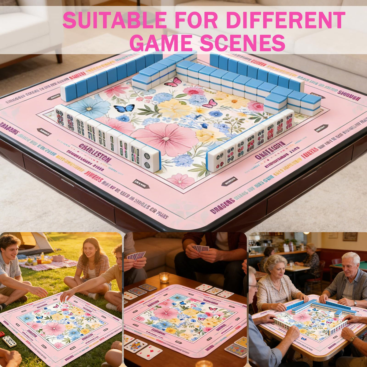 Ketliyaze mat provides soft, protective surface for tiles and table