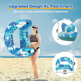 KEUCL pool floats three-chamber design adds safety and stability