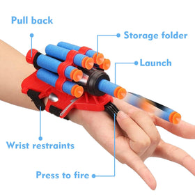 Keumi web shooter in action during playful activity