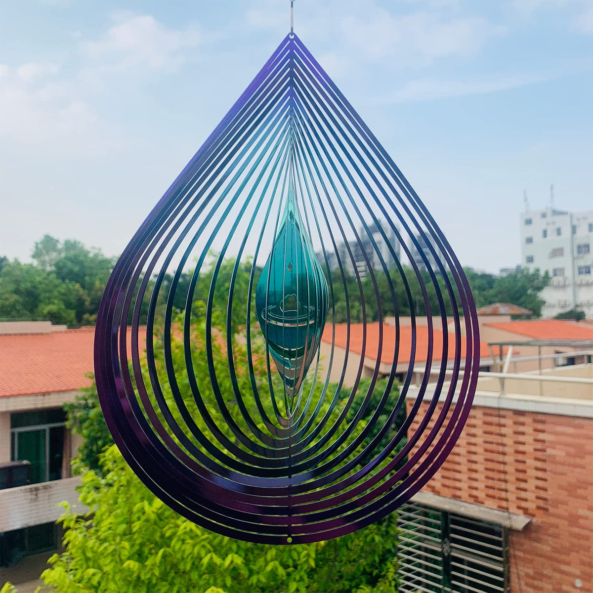 Kexsscai durable wind spinner withstands weather and resists rust for outdoor use.