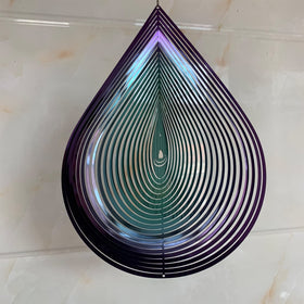 Kexsscai stainless steel 3D wind spinner design catches light and spins gracefully.