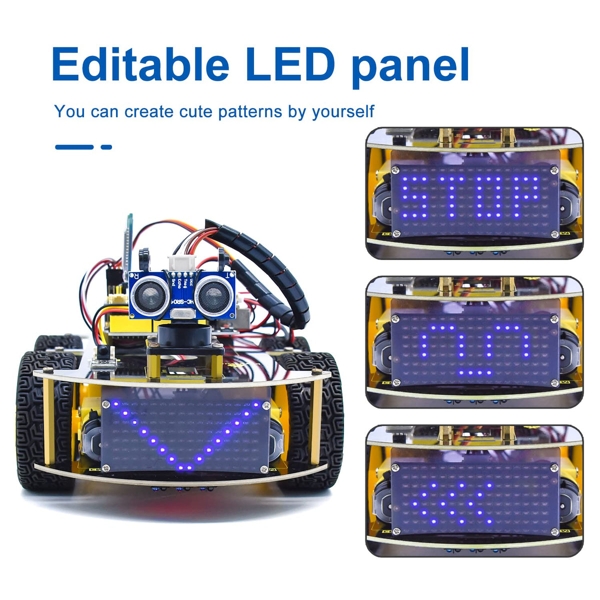 KEYESTUDIO Smart Car Robot obstacle avoidance mode for safe, hands-on testing.