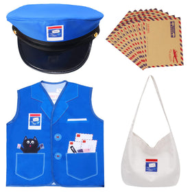 Keymall kids mailman hat with adjustable back closure for comfy wear during play