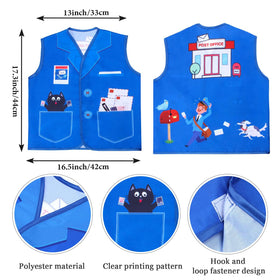 Keymall mailman vest with clear printing for immersive role-play
