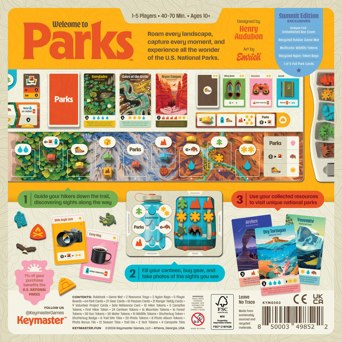 Keymaster Games Parks family game night scene highlights accessible strategy