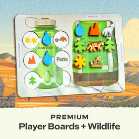 Keymaster Games Parks premium wood pieces provide durable, tactile gameplay