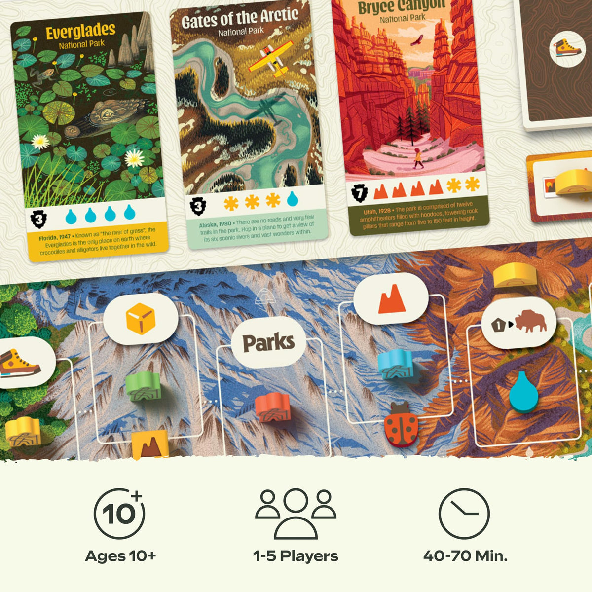 Keymaster Games Parks two hikers on trail for strategic exploration