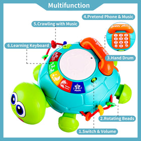 Keysense turtle produces animal sounds to spark recognition