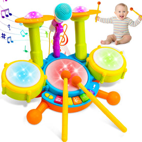 Keysense Lifestyle kids drum set with three drum pads for engaging early musical play