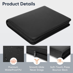 Keyufox binder capacity up to 252 toploaders for large collections.