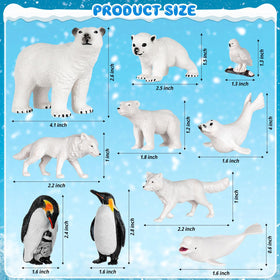 KFPPLXQ penguin figurine close-up highlighting vivid eyes for imaginative play.