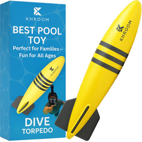 Khroom Underwater Torpedo glides smoothly for family pool fun and safe electronics-free play.