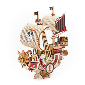 Ki-gu-mi Thousand Sunny ship model — engaging wooden puzzle kit for adults.
