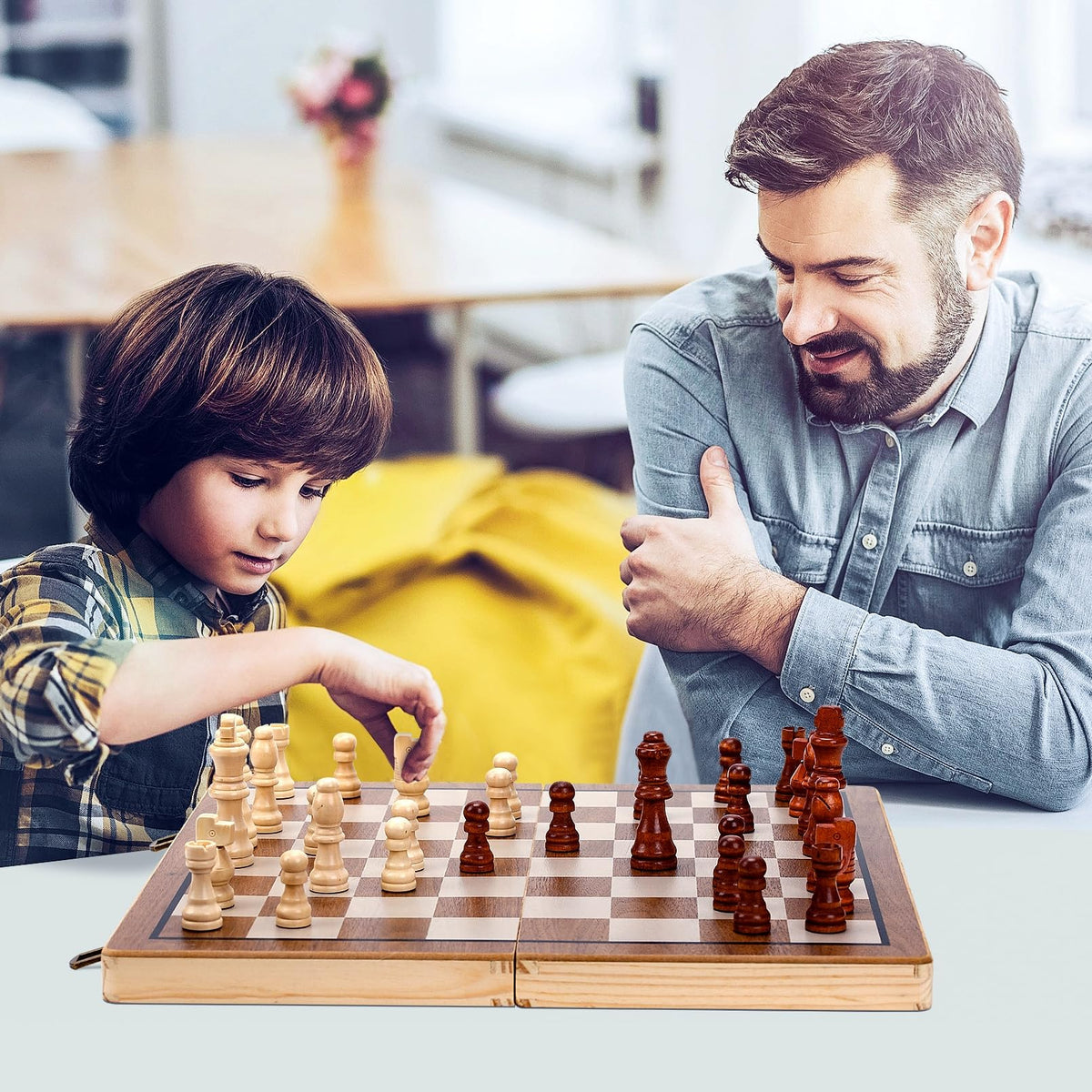 Kiapeak travel-friendly chess set ideal for school and trips.