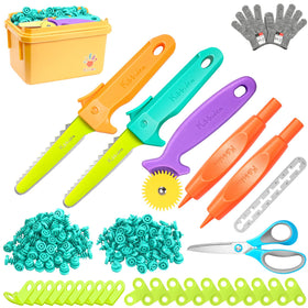 Kibbidea cardboard cutter kit with 170pcs for safe, creative building for kids