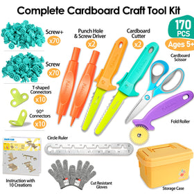 Kibbidea color-coded tools help kids sort pieces and stay organized
