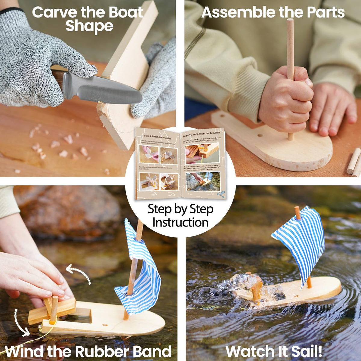 Lightweight blade for easy control in small hands.