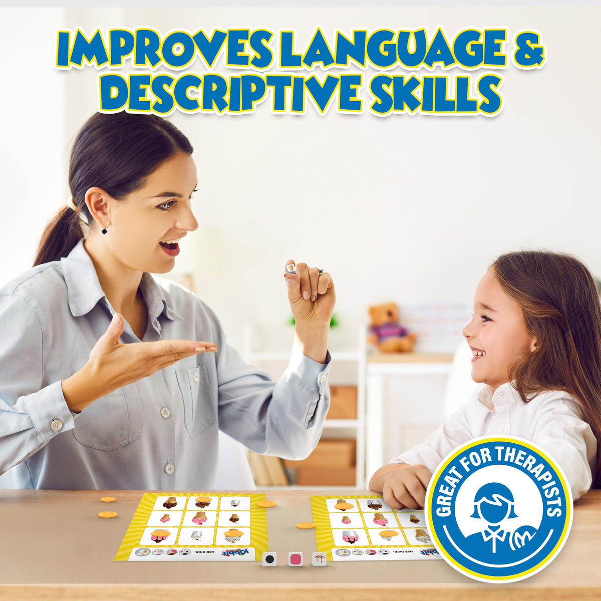 Kibbit kids describe the dice play for immersive language practice.