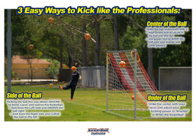 Kickerball aerodynamic body design supports smoother flights and sharper curves.