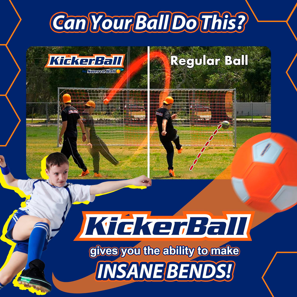 Kickerball kid backyard play shows beginner-friendly curve
