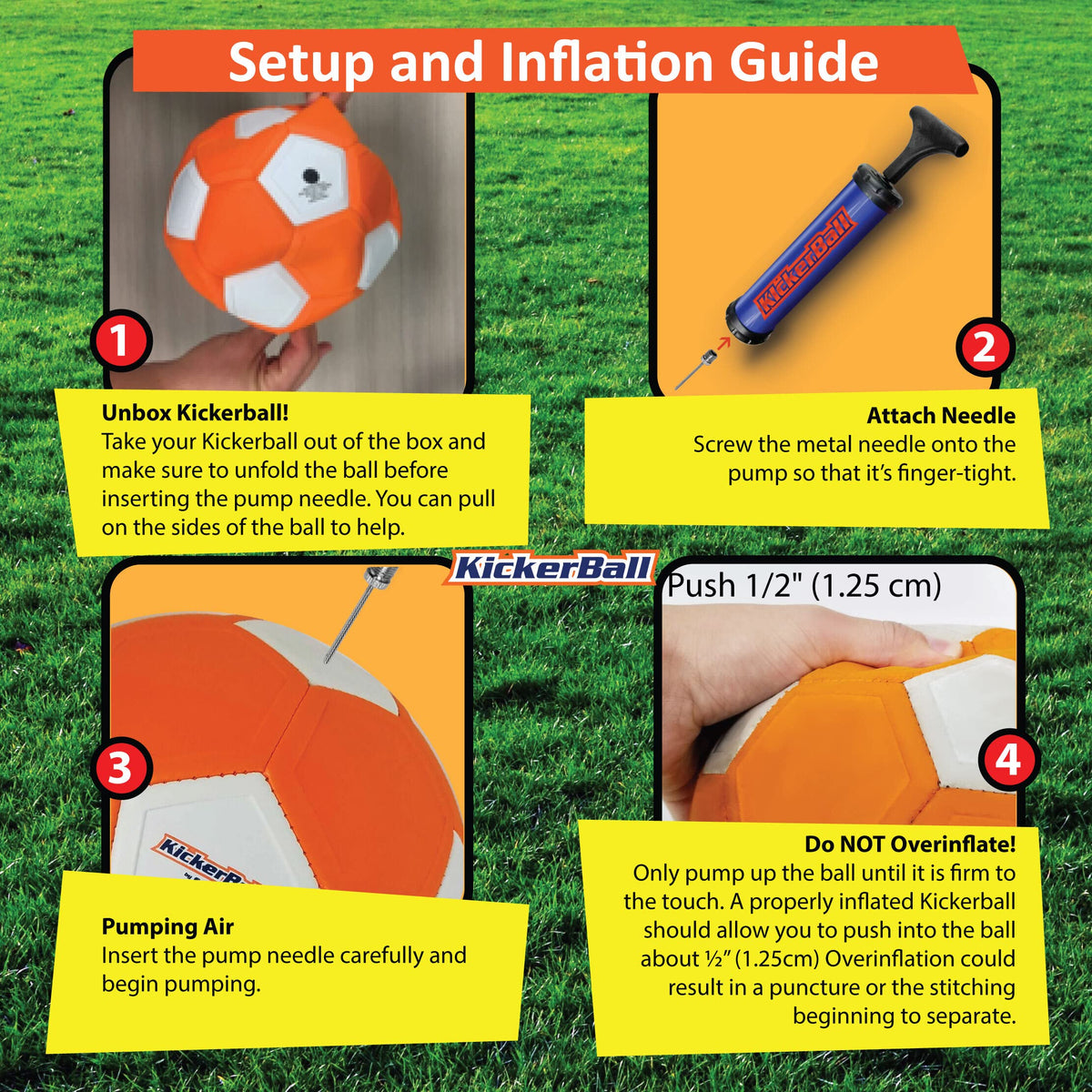 Kickerball proprietary panels close-up reveals enhanced shot potential and consistency.