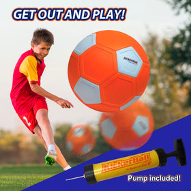 Training drill with Kickerball and goalkeeper practice