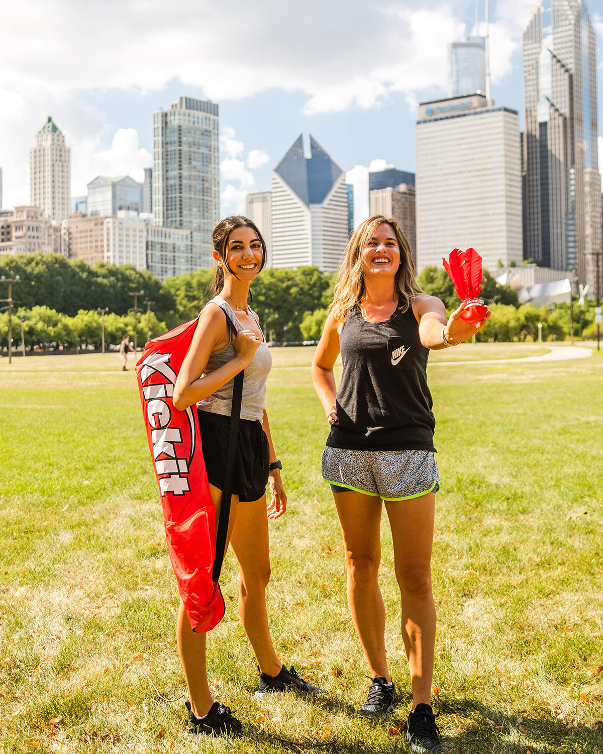 Kickit backyard tailgate play in action highlights inclusive family-friendly competition.