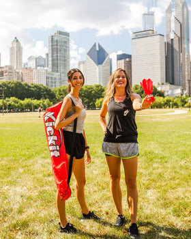 Kickit backyard tailgate play in action highlights inclusive family-friendly competition.